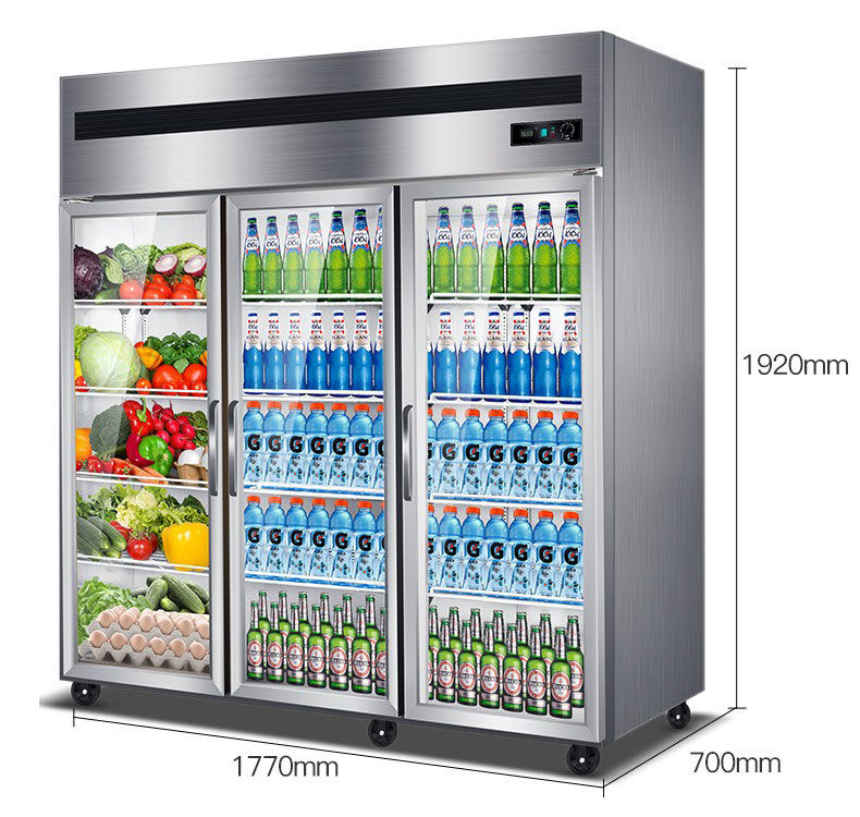 三門全玻璃冰（bīng）櫃